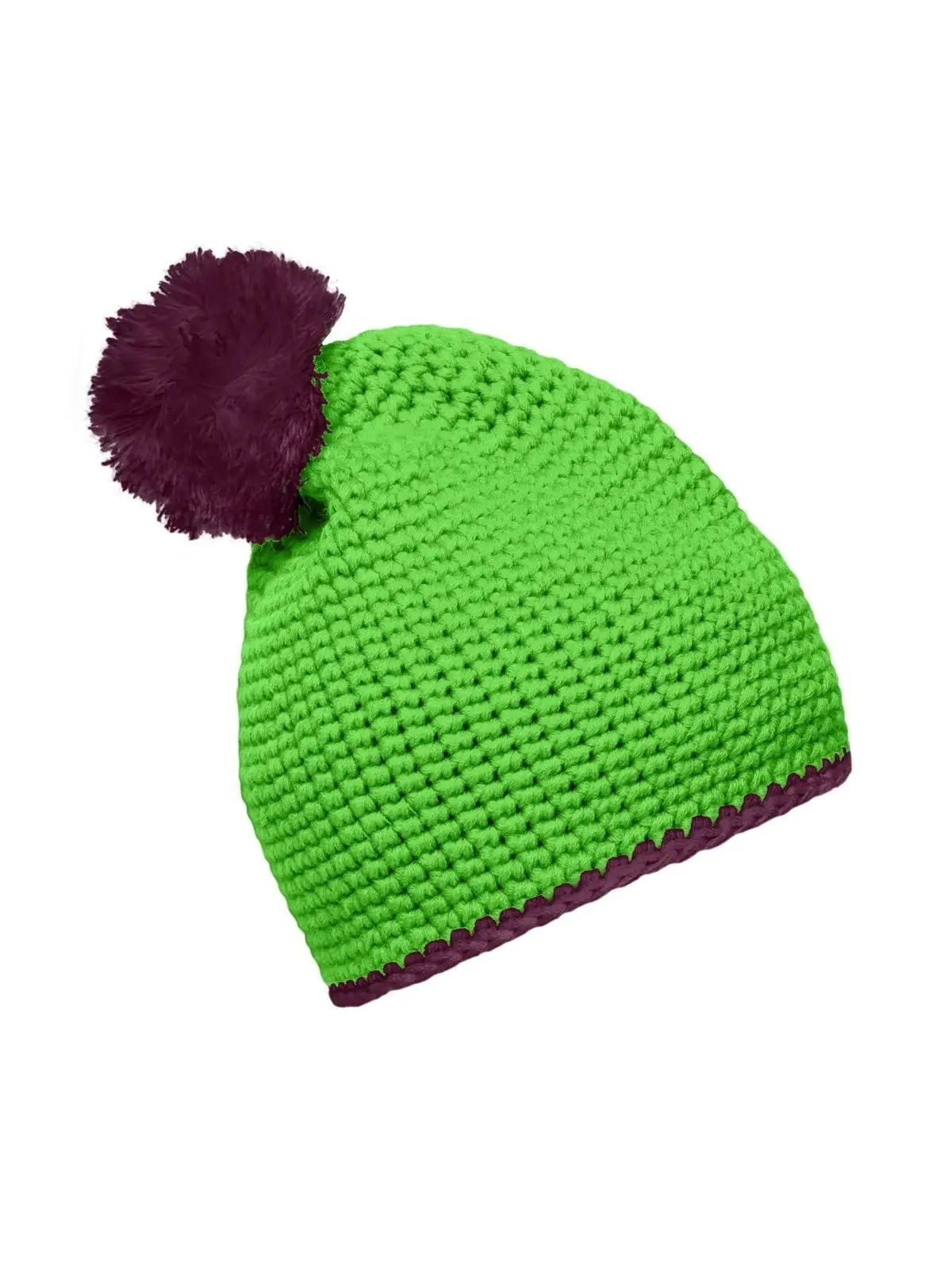 Immagine Pompon Hat with Contrast Stripe