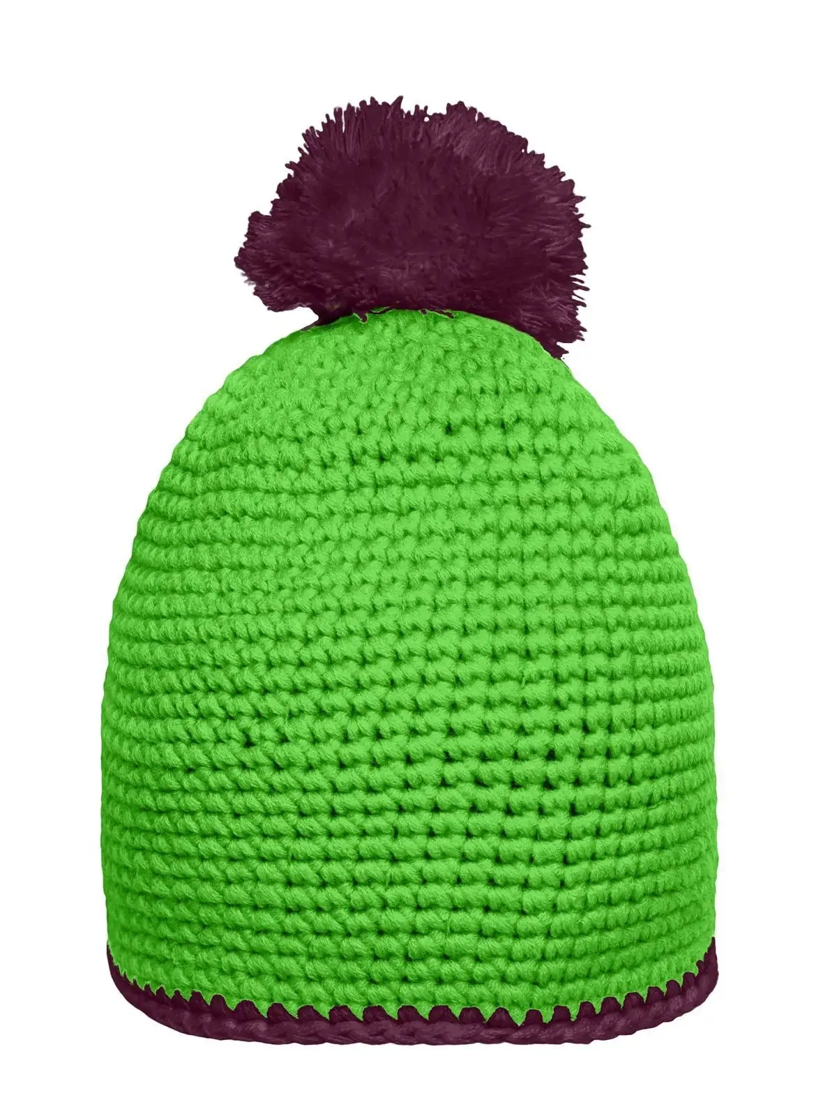 Immagine Pompon Hat with Contrast Stripe