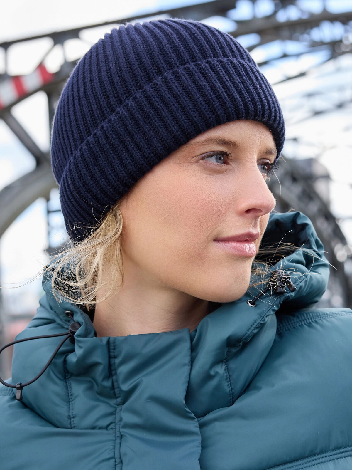 Immagine Berretto in maglia con risvolto, taglio classico - Bio Cotton Winter Beanie