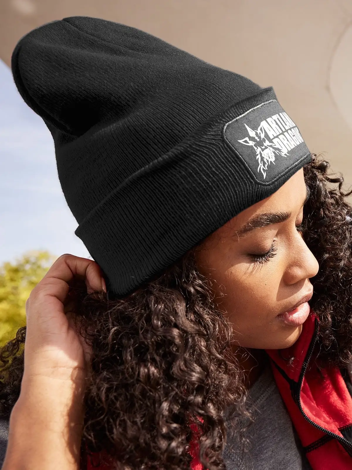 Immagine Classic Knitted Beanie With Patch