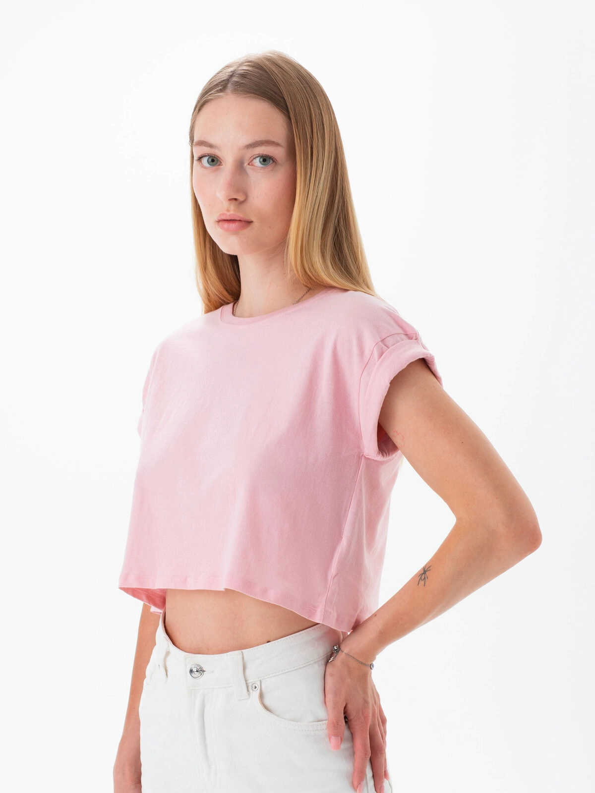 Immagine Women's Organic Crop Top T