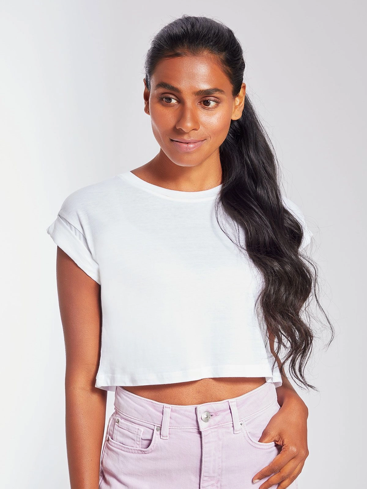 Immagine Women's Organic Crop Top T