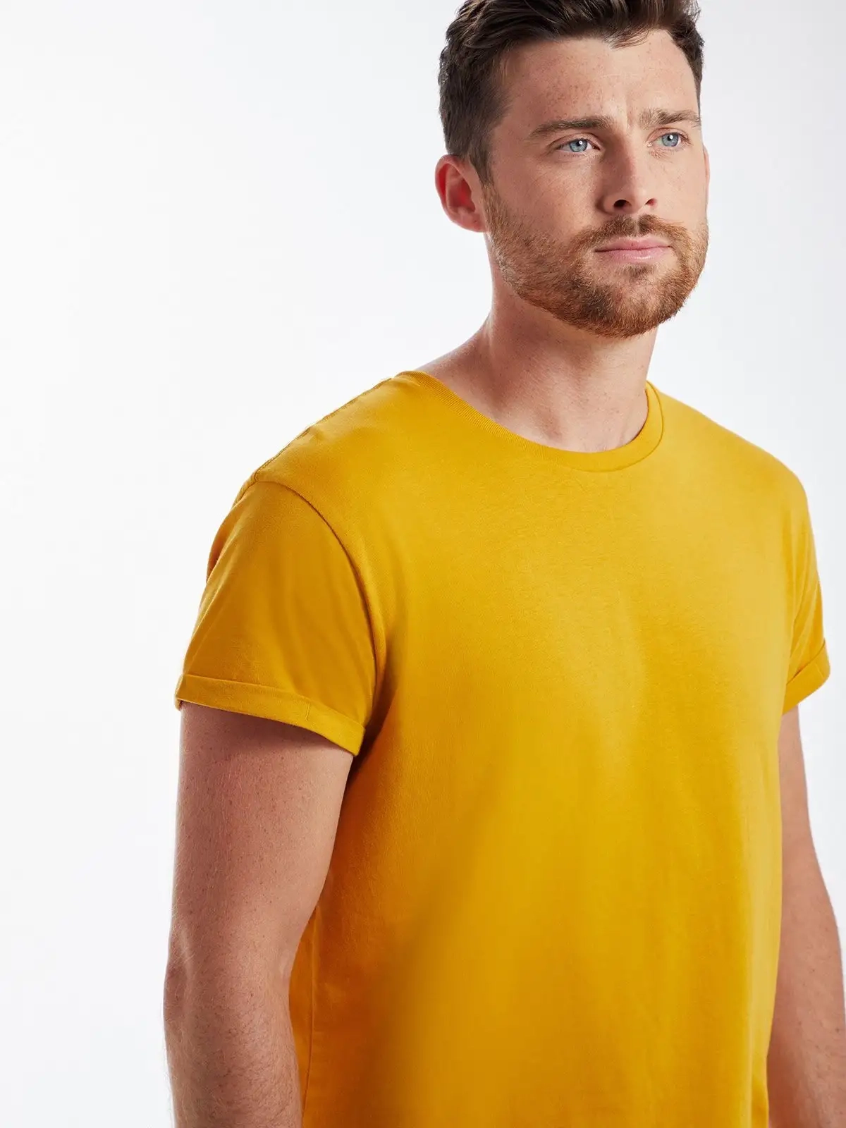 Immagine Men's Organic Roll Sleeve T