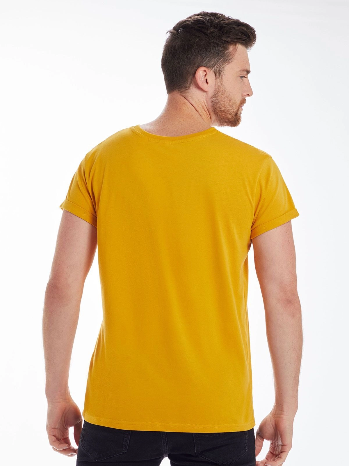Immagine Men's Organic Roll Sleeve T