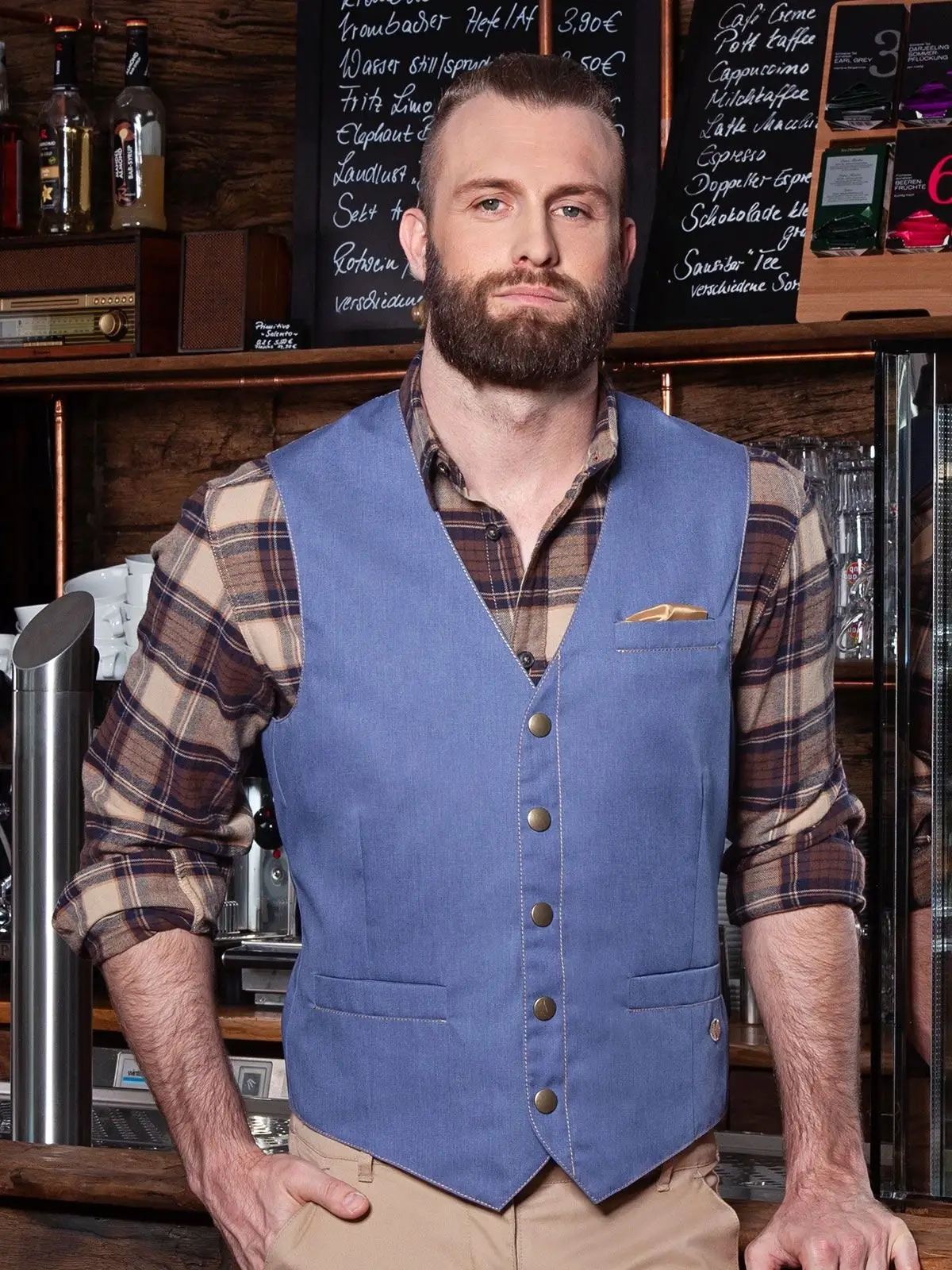 Immagine Men's Waistcoat Jeans-Style