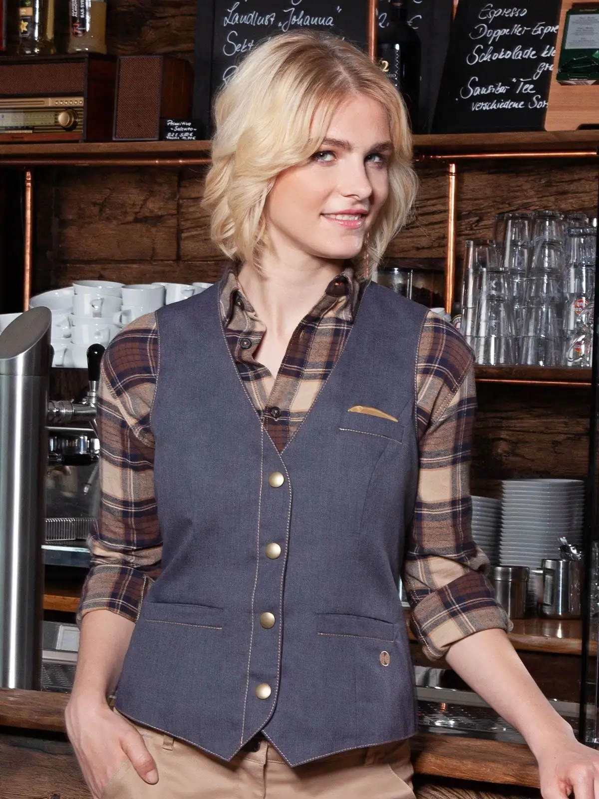 Immagine Ladies' Waistcoat Jeans-Style