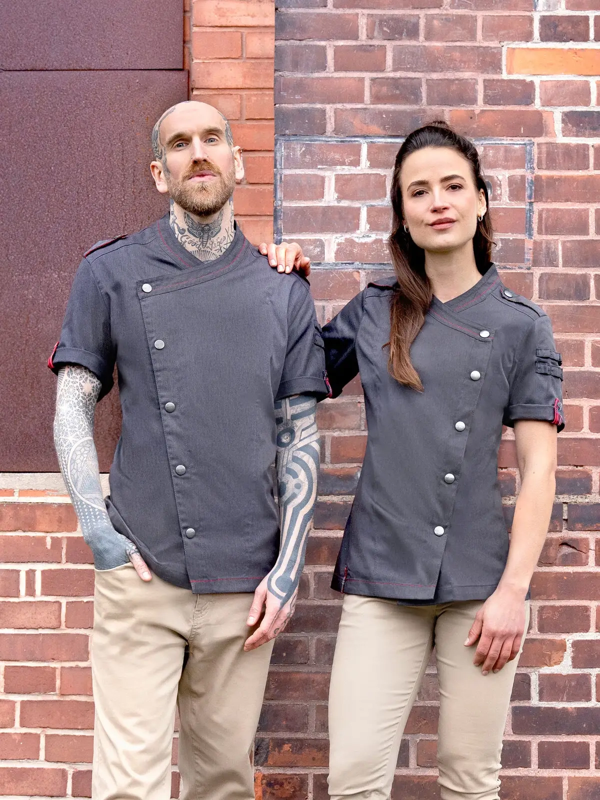 Immagine Giacca da cuoco da donna a maniche corte ROCK CHEF®-Stage2