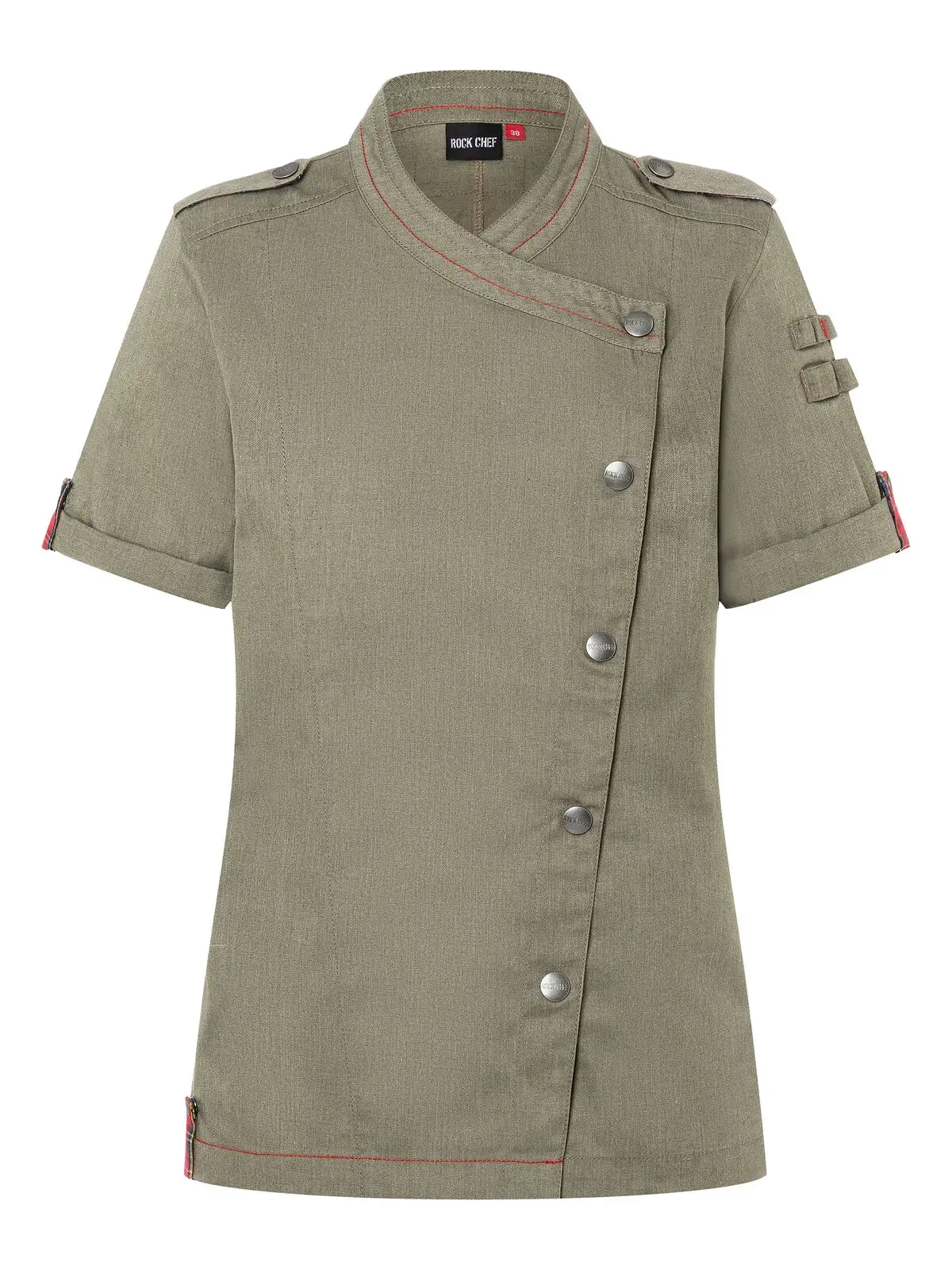 Immagine Giacca da cuoco da donna a maniche corte ROCK CHEF®-Stage2