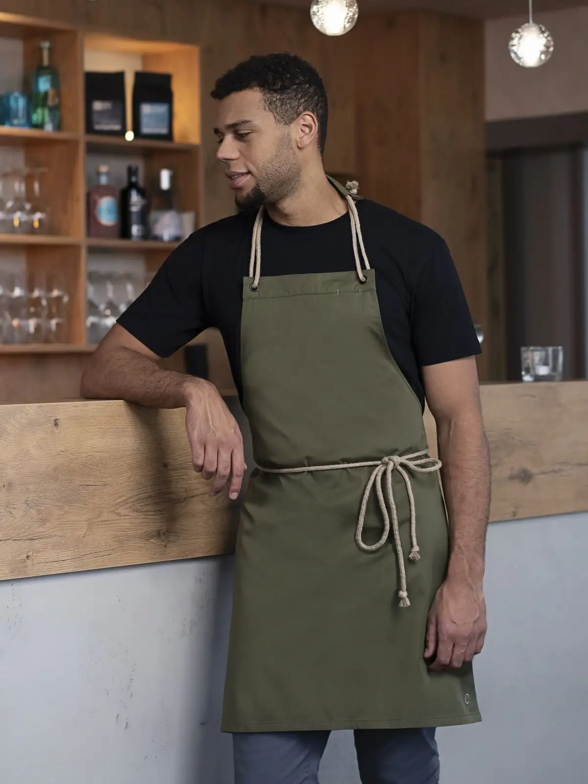 Immagine Bib Apron with cords 70 x 85 cm
