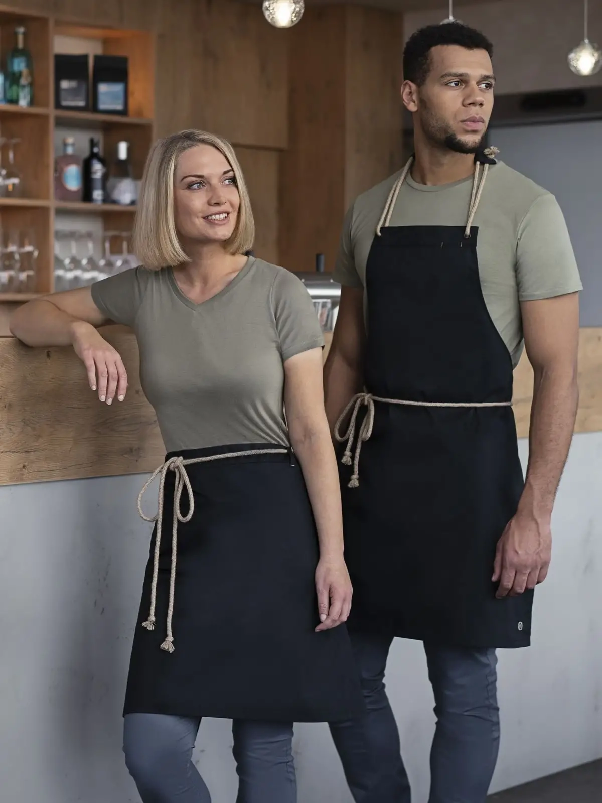 Immagine Bib Apron with cords 70 x 85 cm