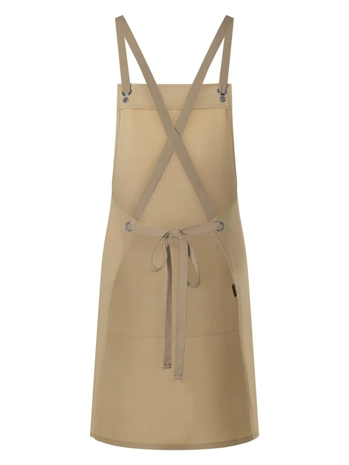 Immagine Bib Apron With Crossed Ribbons And Big Pocket