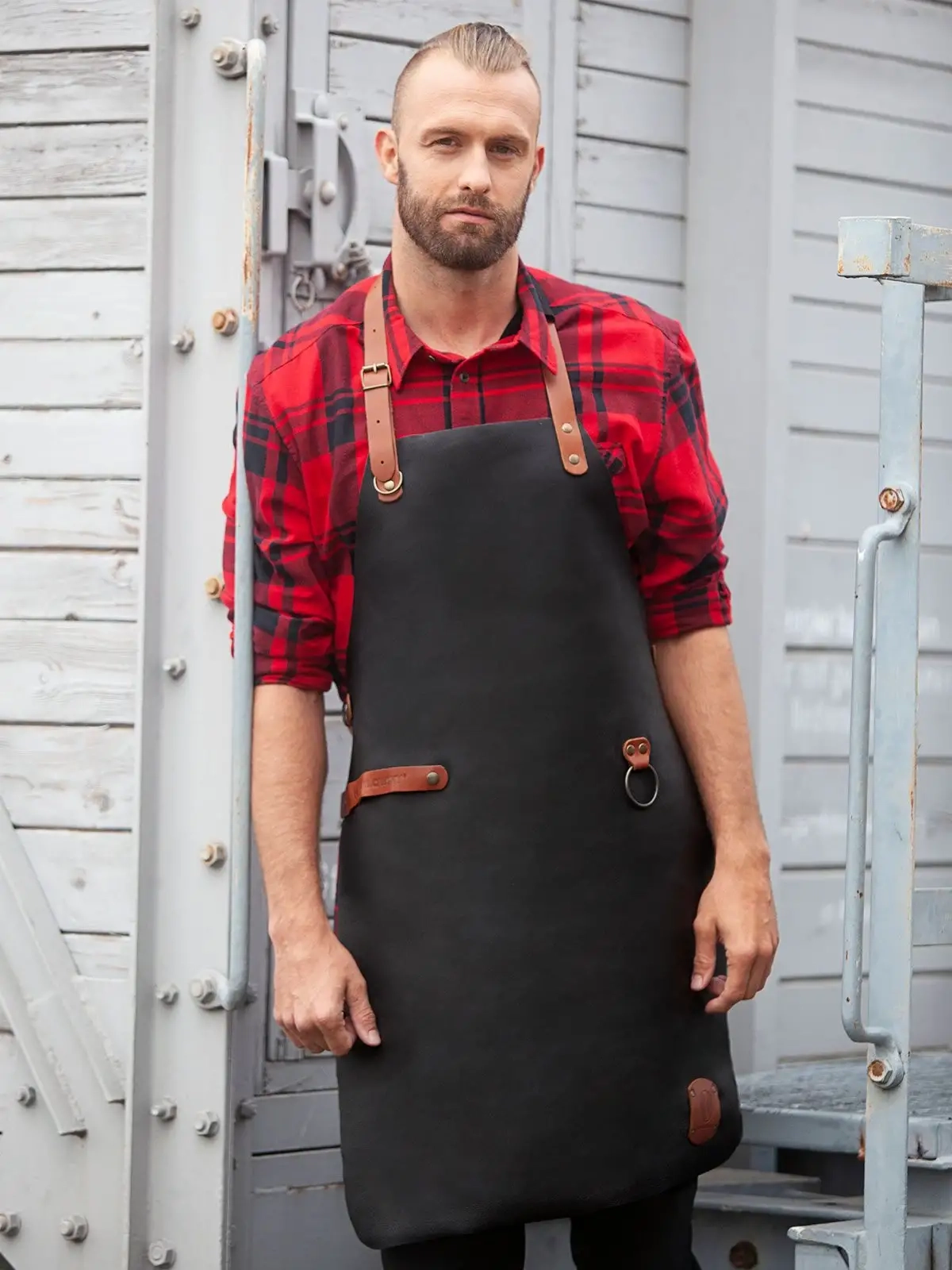 Immagine Leather Bib Apron
