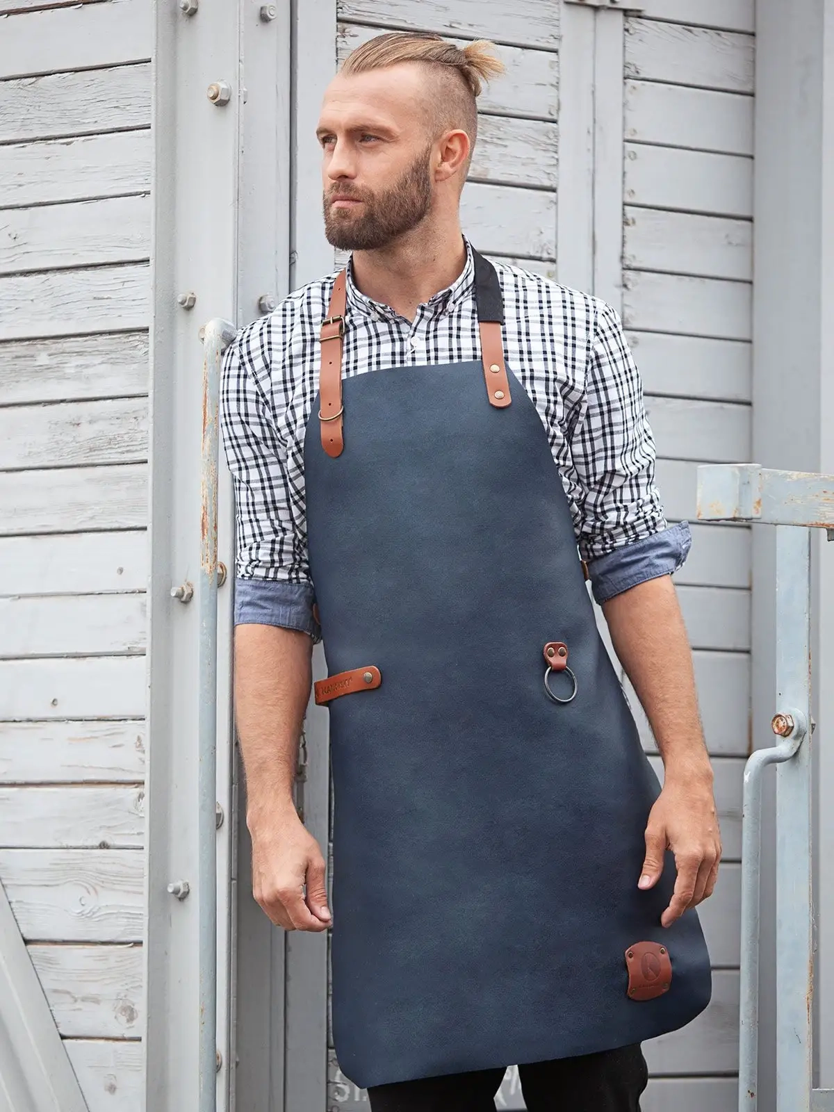 Immagine Leather Bib Apron