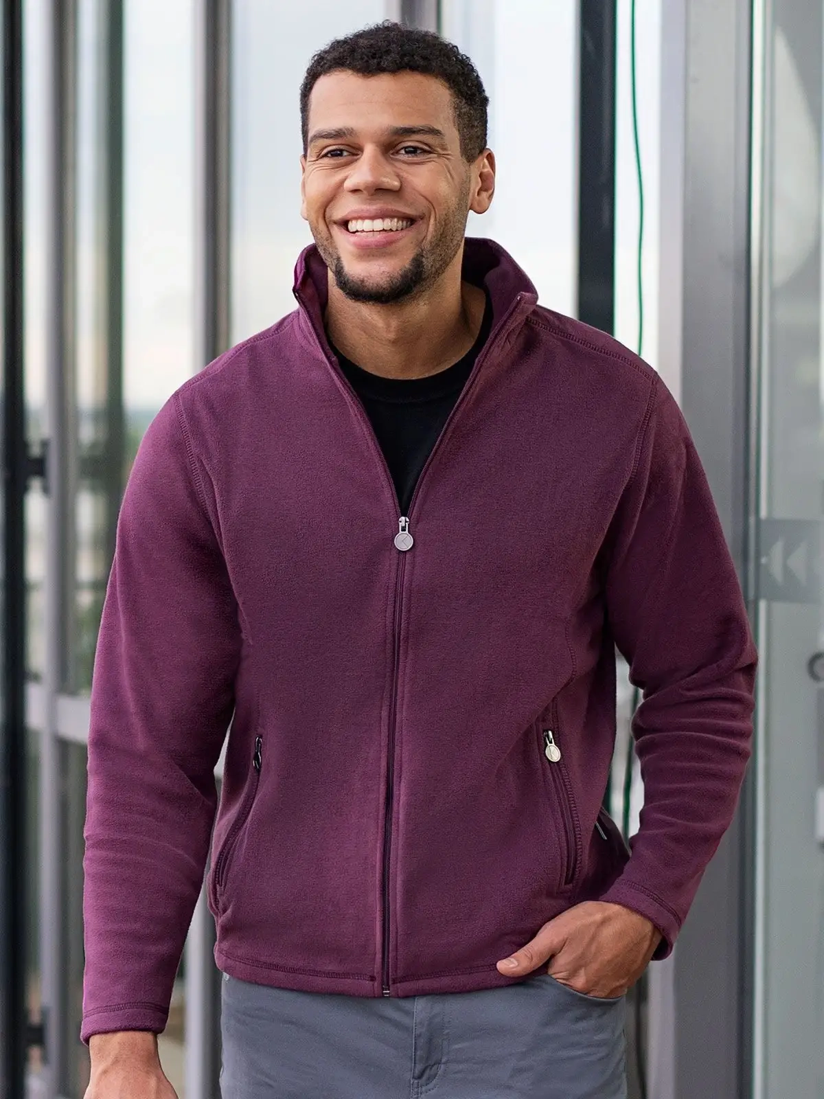 Immagine Men's Workwear Fleece Jacket