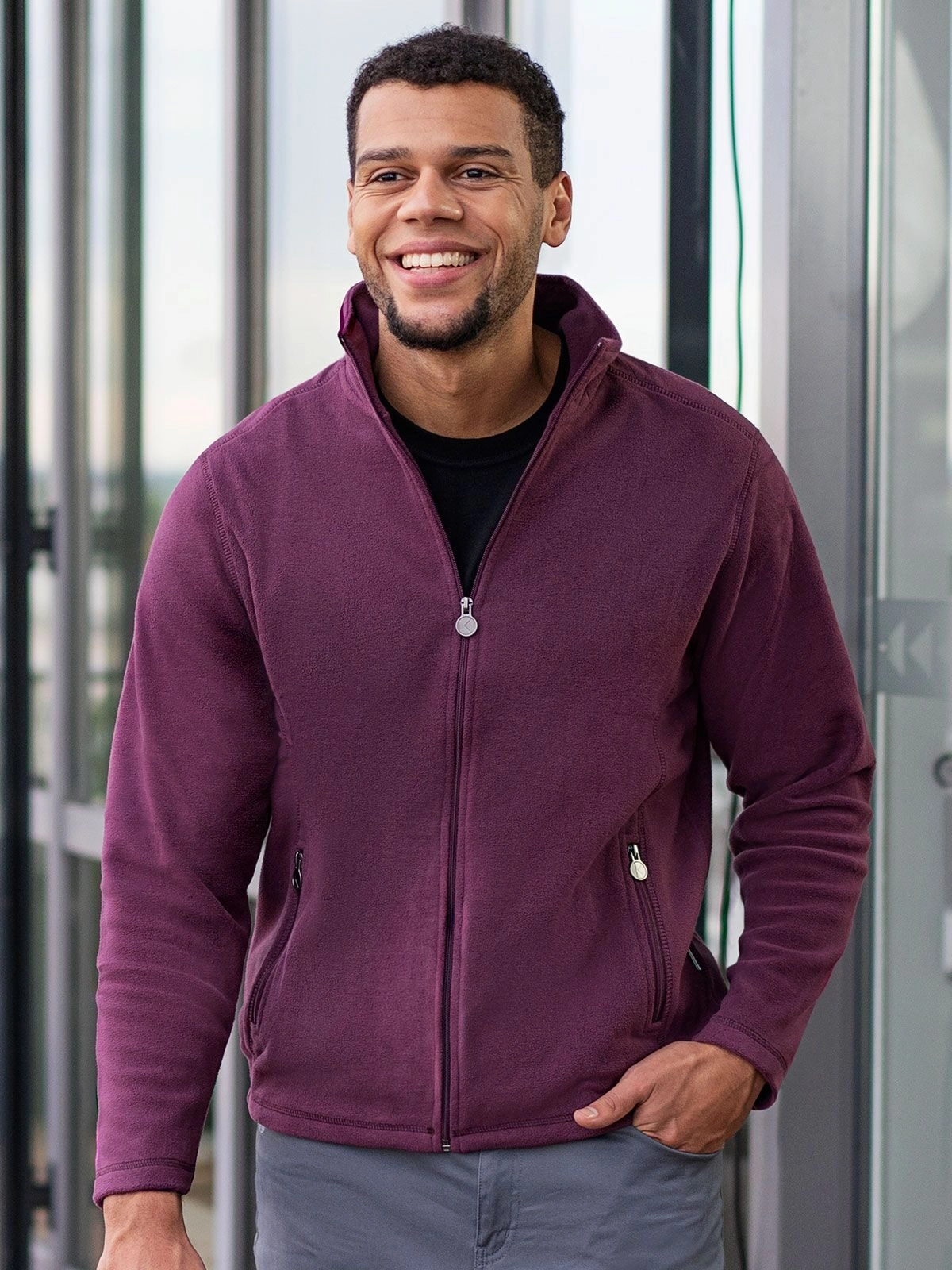 Immagine Men's Workwear Fleece Jacket