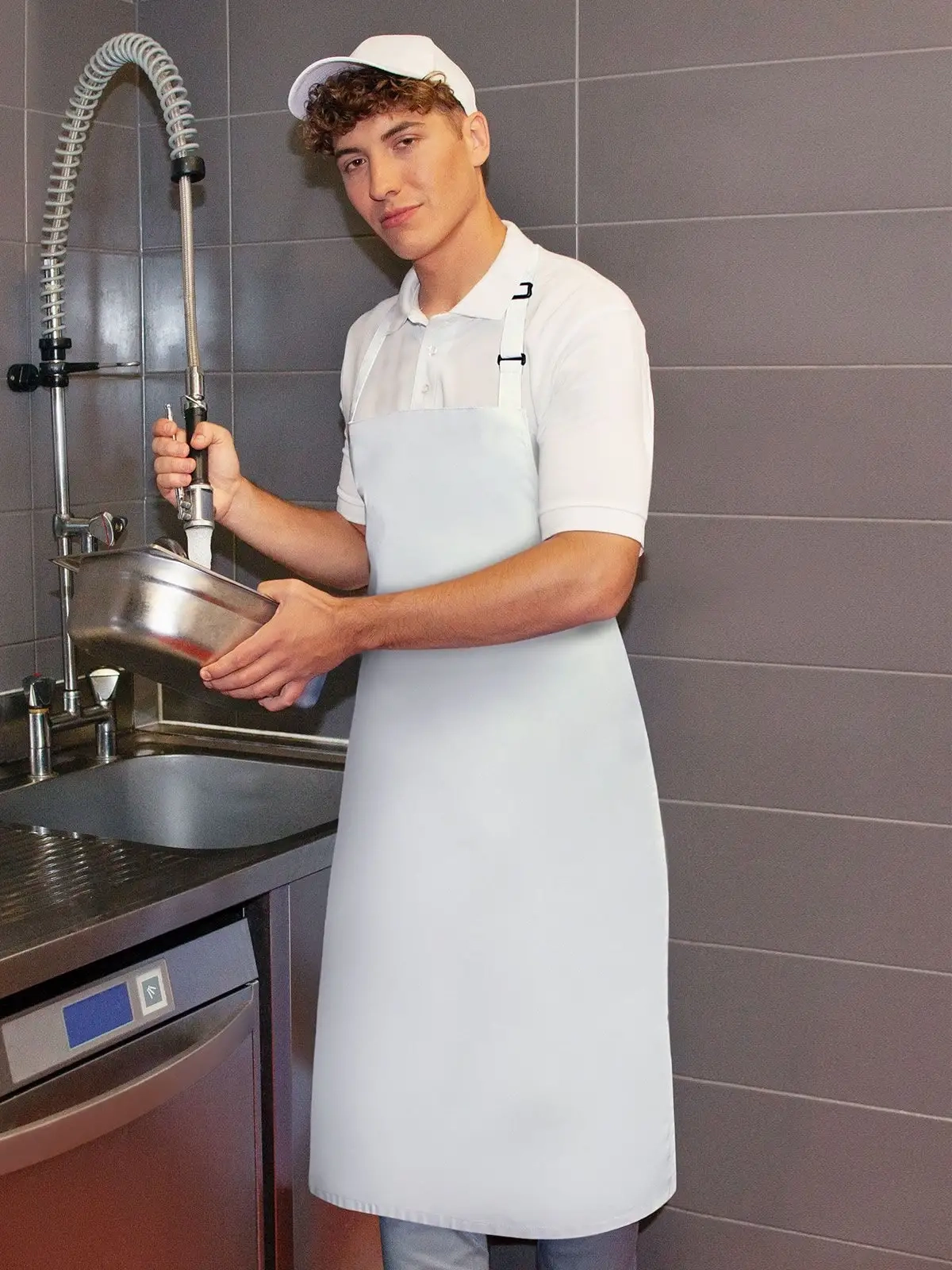Immagine Water-Repellent Bib Apron Basic with Buckle