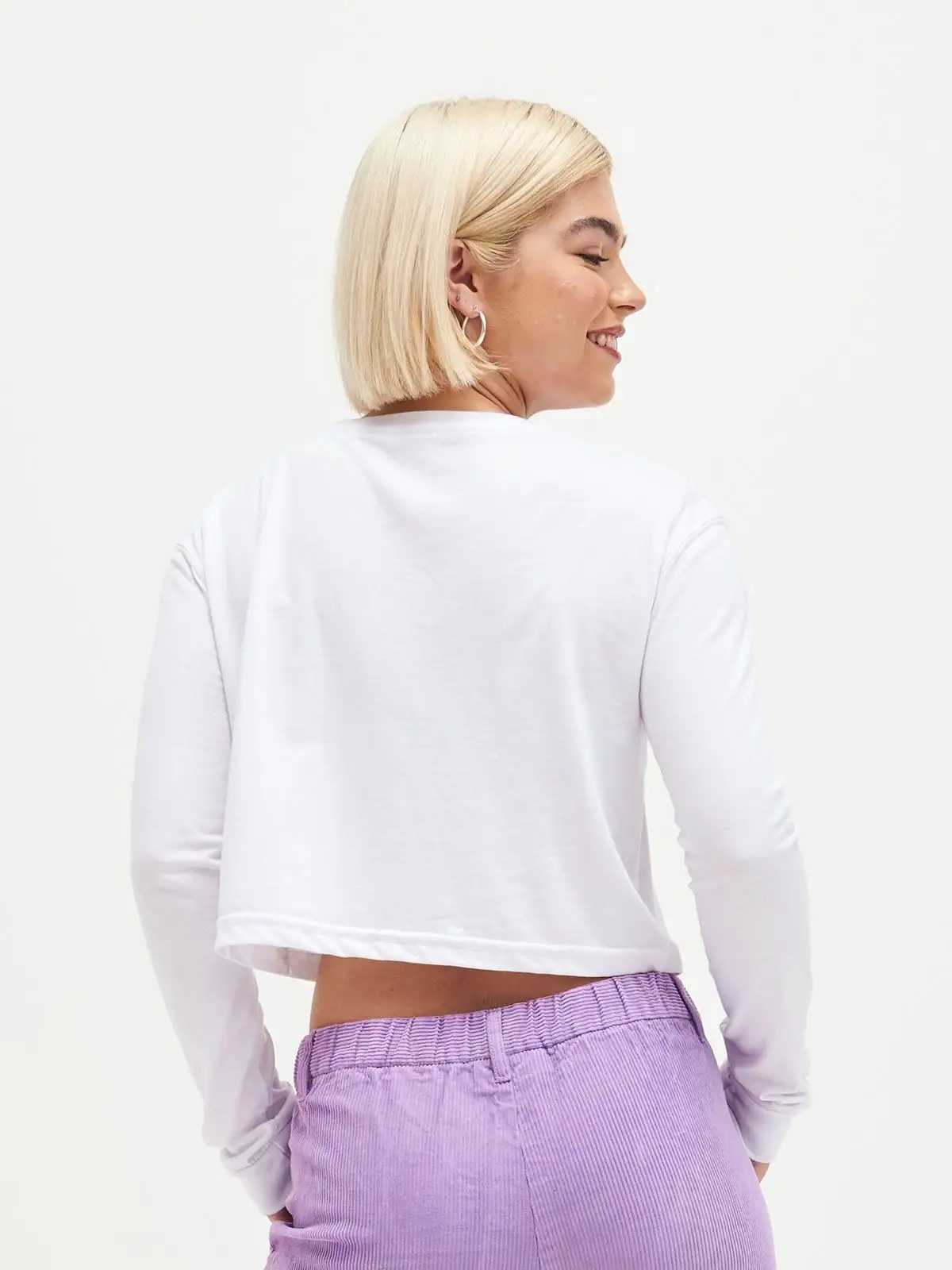 Immagine Women's Long Sleeved Cropped T