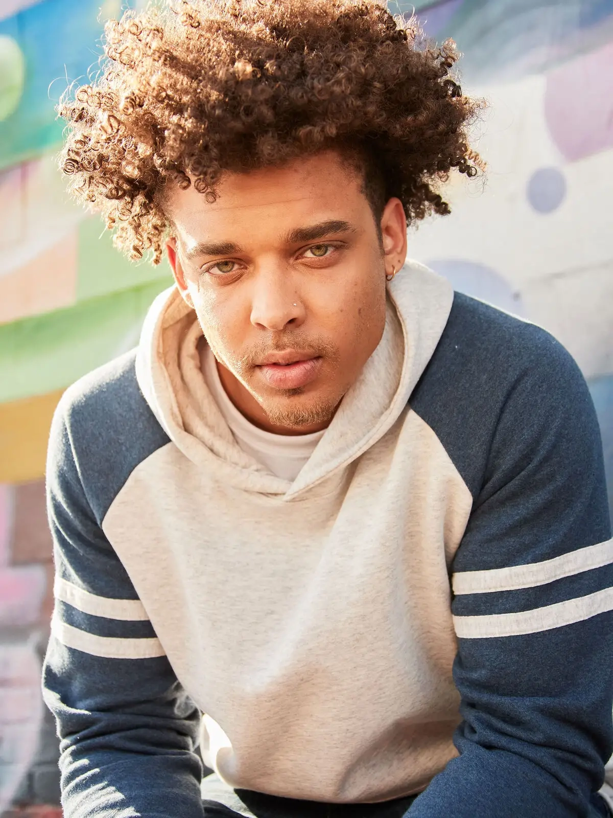 Immagine NuBlend Varsity Colour-Block Hooded Sweatshirt