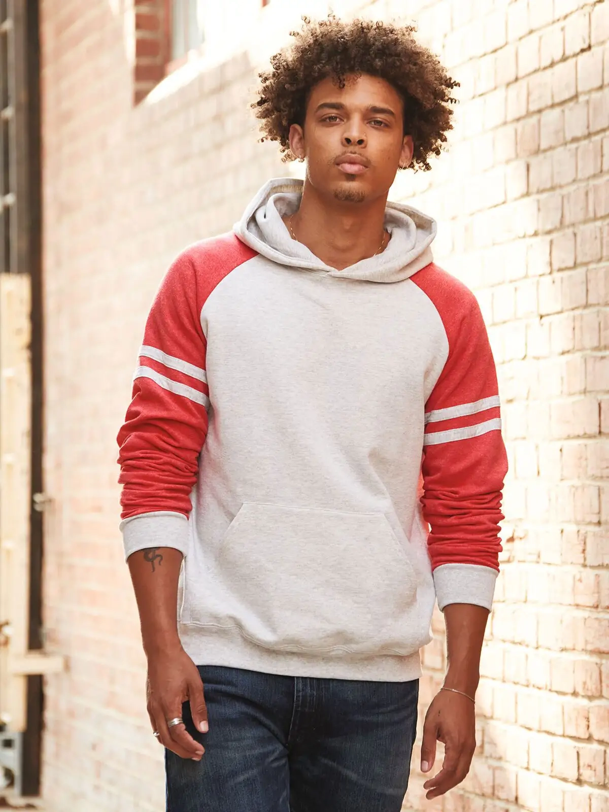 Immagine NuBlend Varsity Colour-Block Hooded Sweatshirt