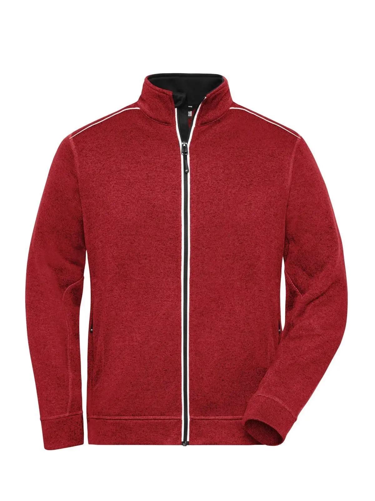 Immagine Men's Knitted Workwear Fleece Jacket - Solid
