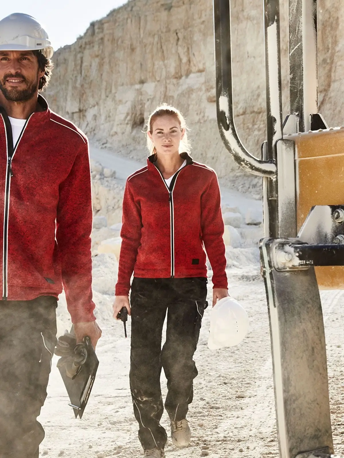 Immagine Ladies' Knitted Workwear Fleece Jacket - Solid