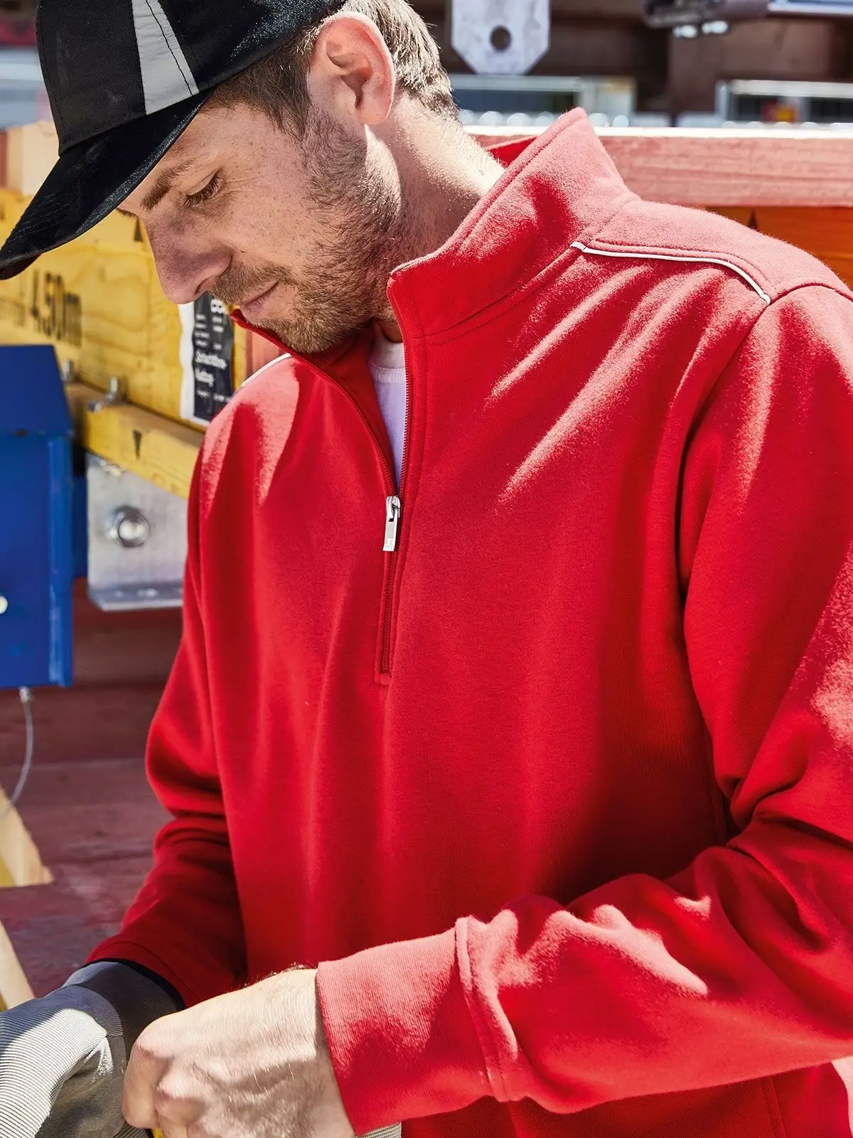 Immagine Workwear Half-zip Sweat - Solid