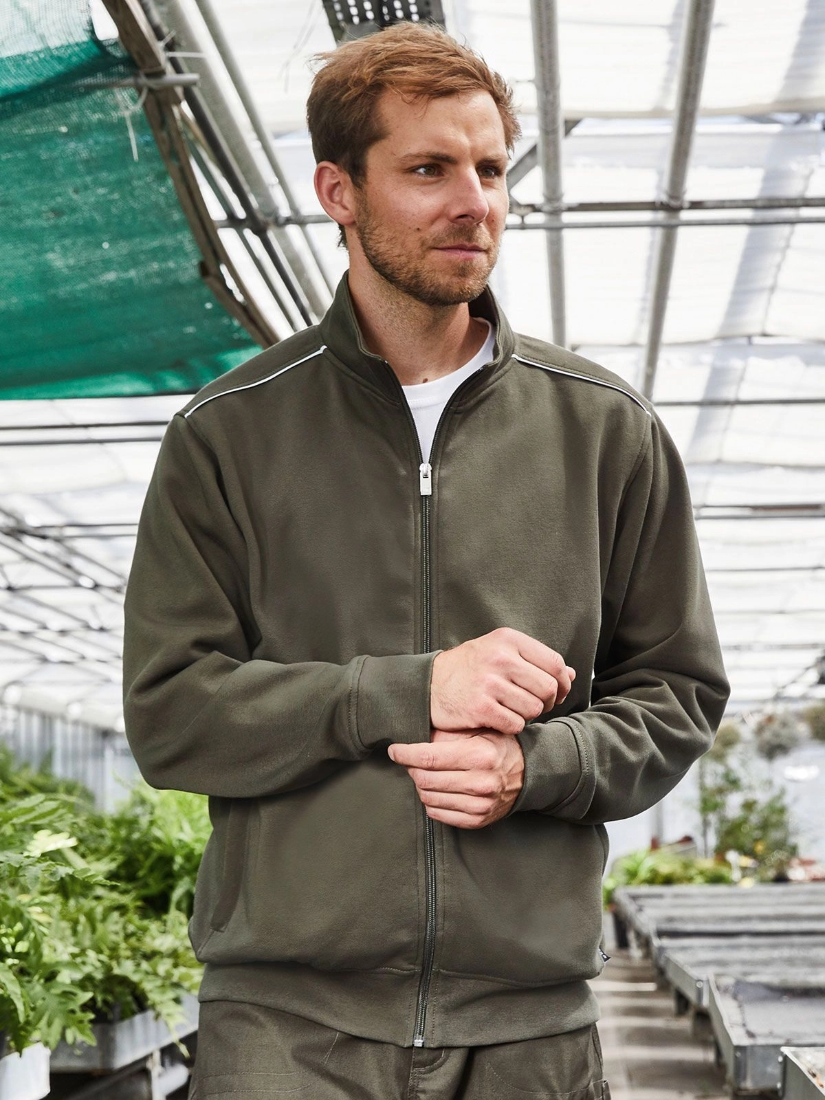 Immagine Men's Workwear Sweat-Jacket - Solid