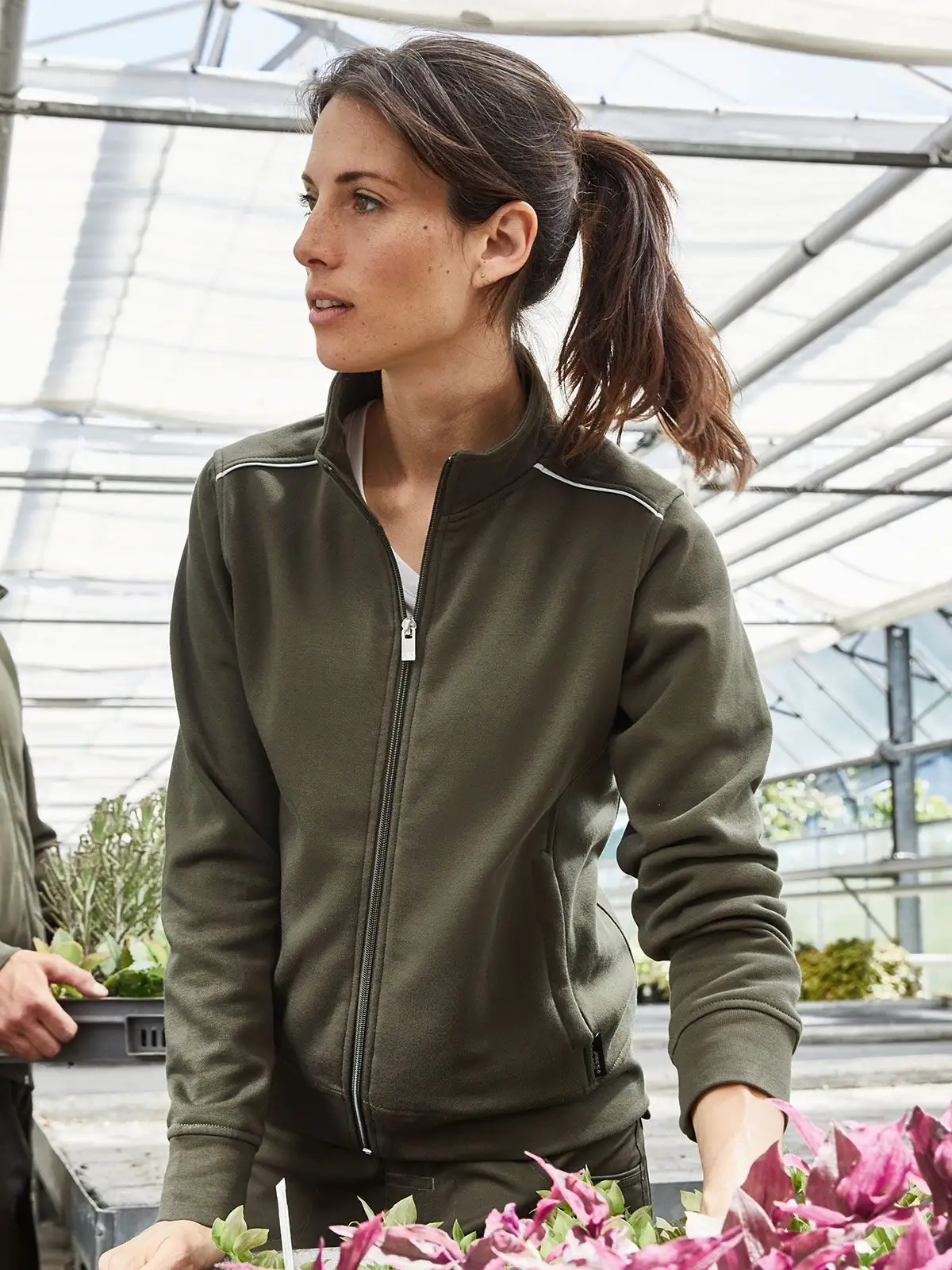 Immagine Ladies' Workwear Sweat-Jacket - Solid