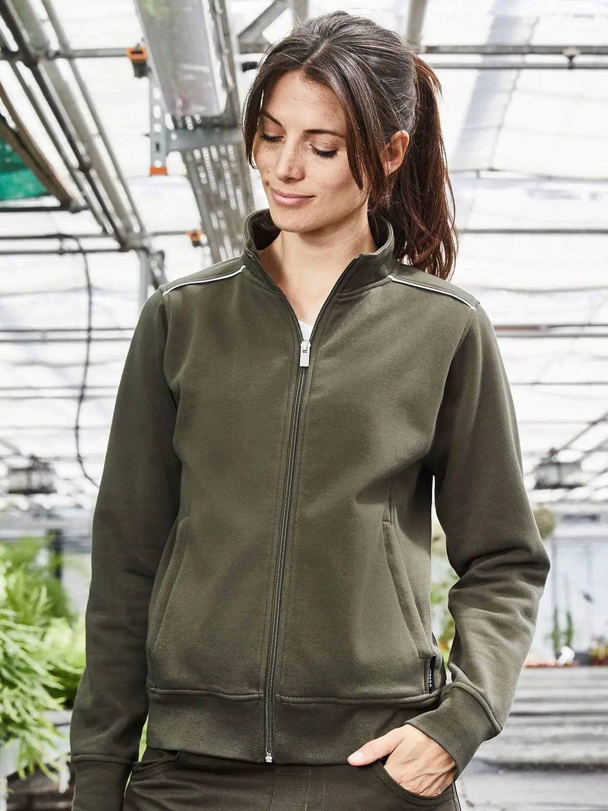 Immagine Ladies' Workwear Sweat-Jacket - Solid