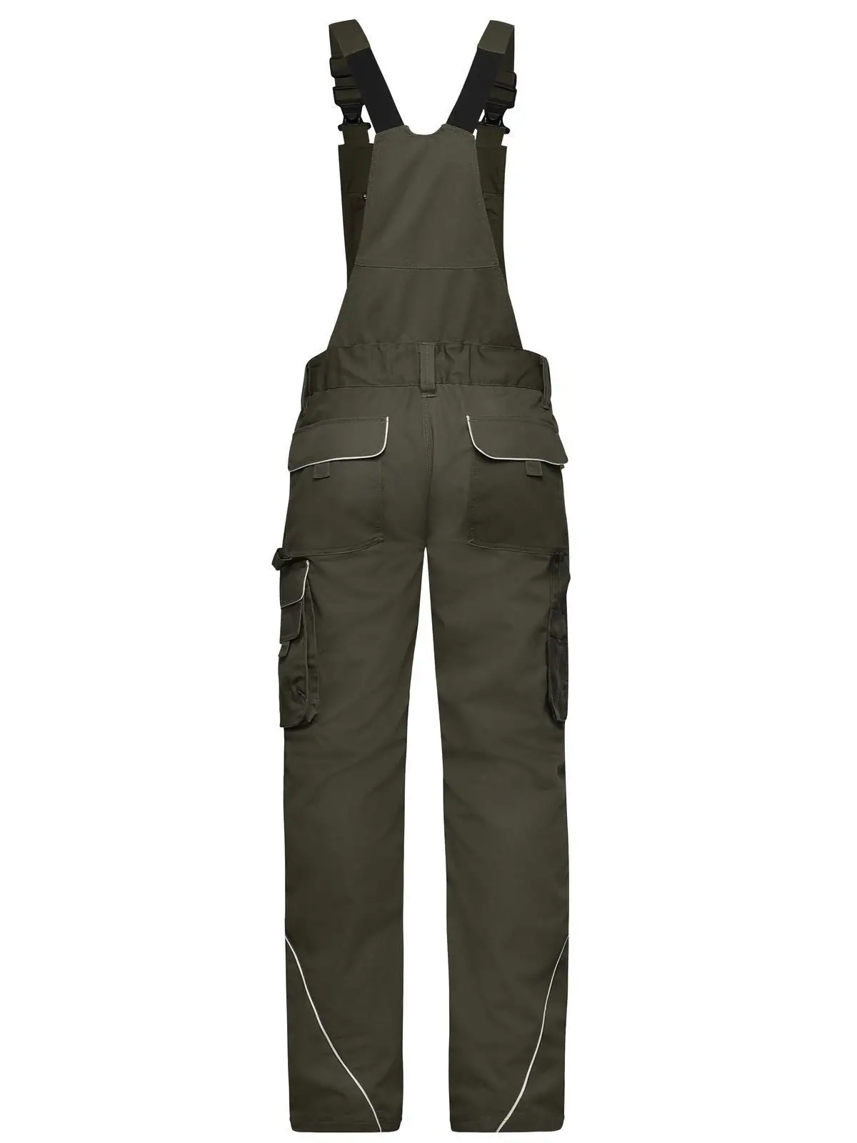 Immagine Workwear Pants With Bib - Solid