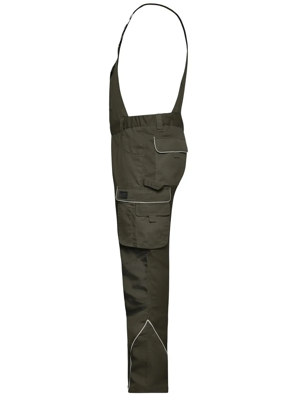 Immagine Workwear Pants With Bib - Solid