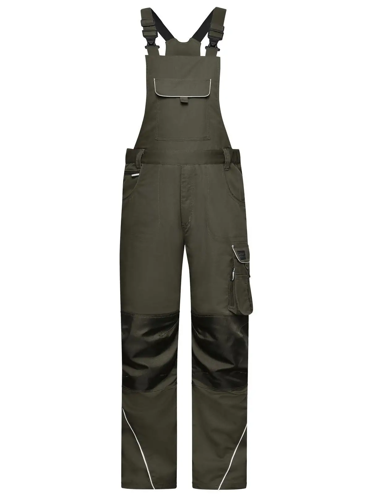 Immagine Workwear Pants With Bib - Solid