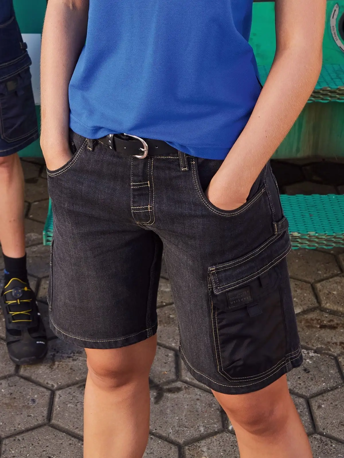 Immagine Workwear Stretch Bermuda-Jeans