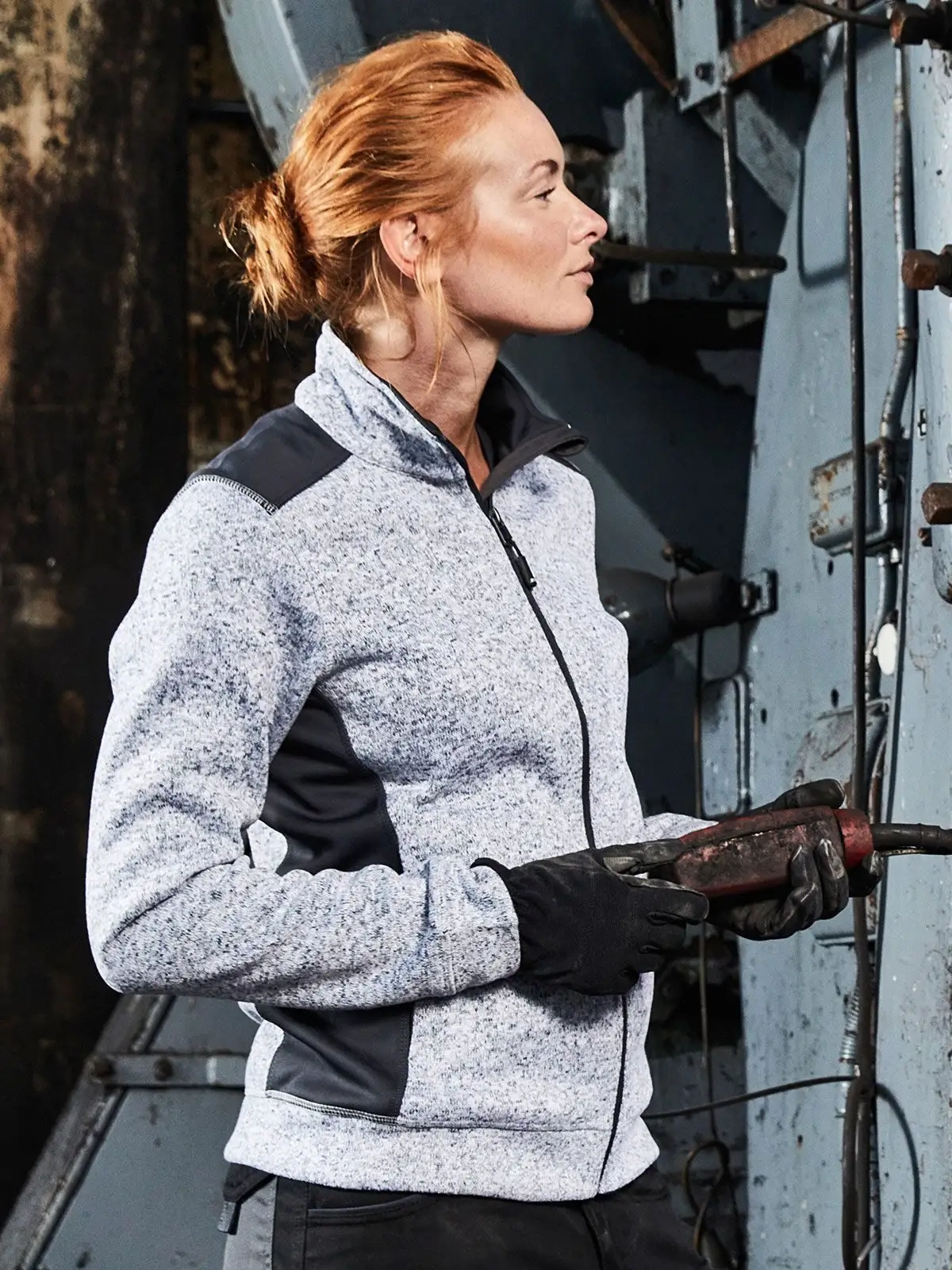 Immagine Ladies' Knitted Workwear Fleece Jacket - Strong