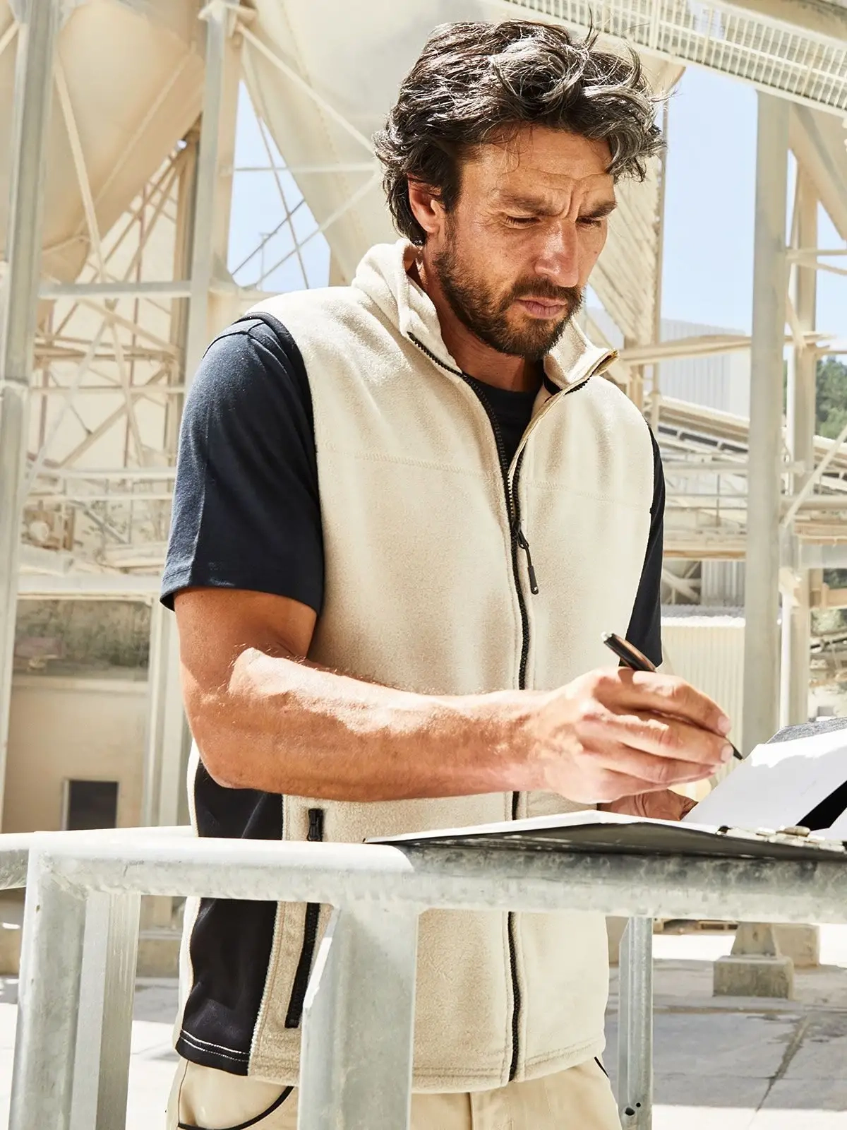 Immagine Men's Workwear Fleece Vest - Strong