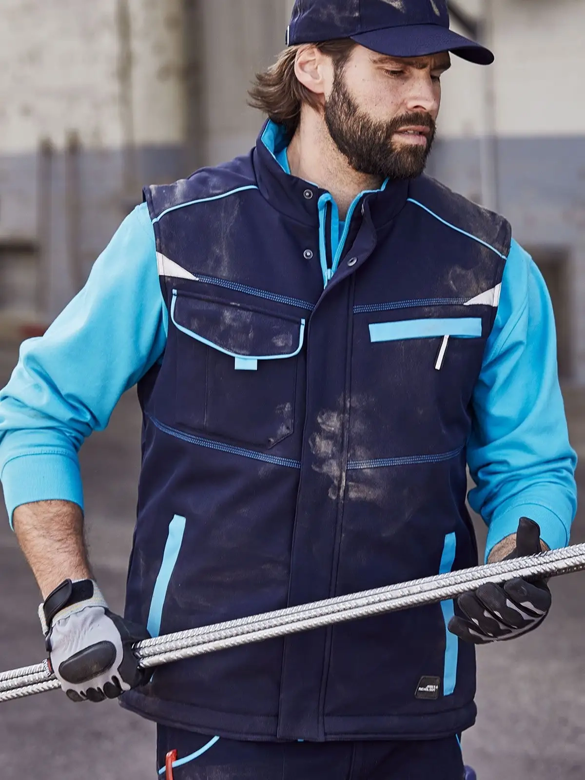 Immagine Workwear Softshell Padded Vest - Color