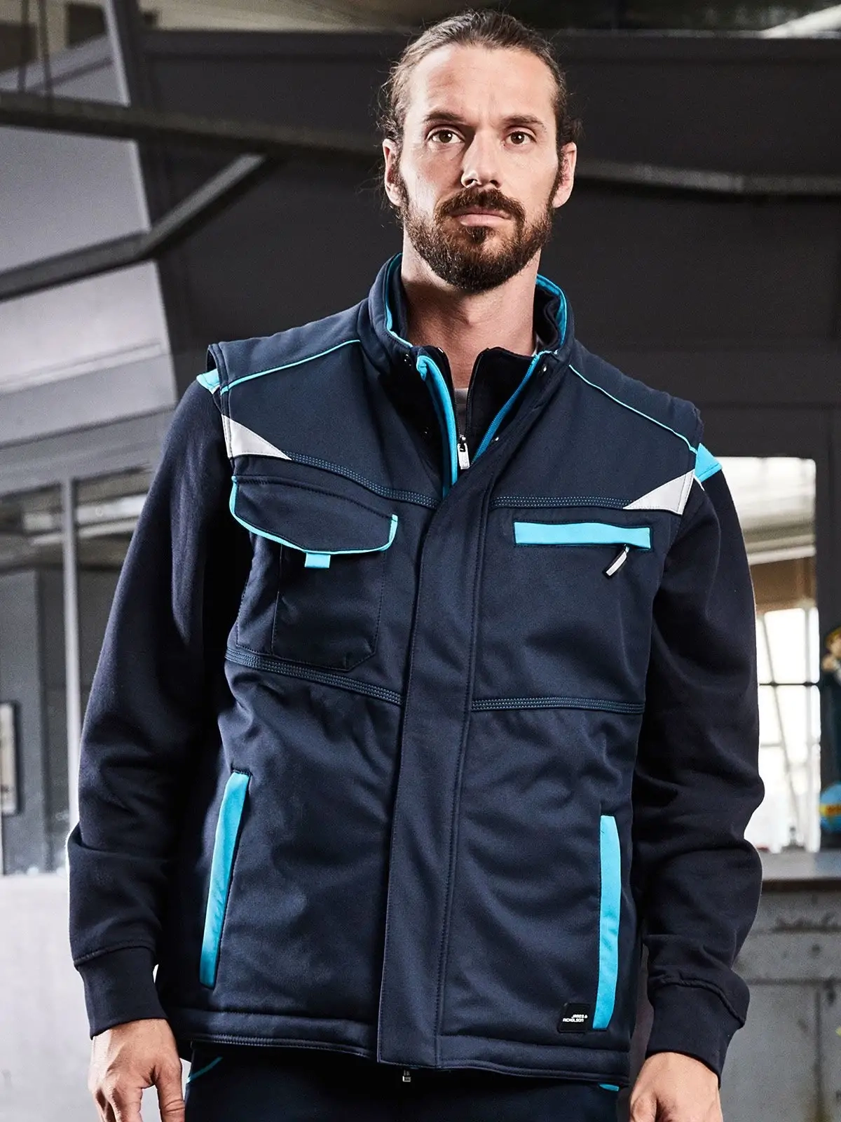 Immagine Workwear Softshell Padded Vest - Color