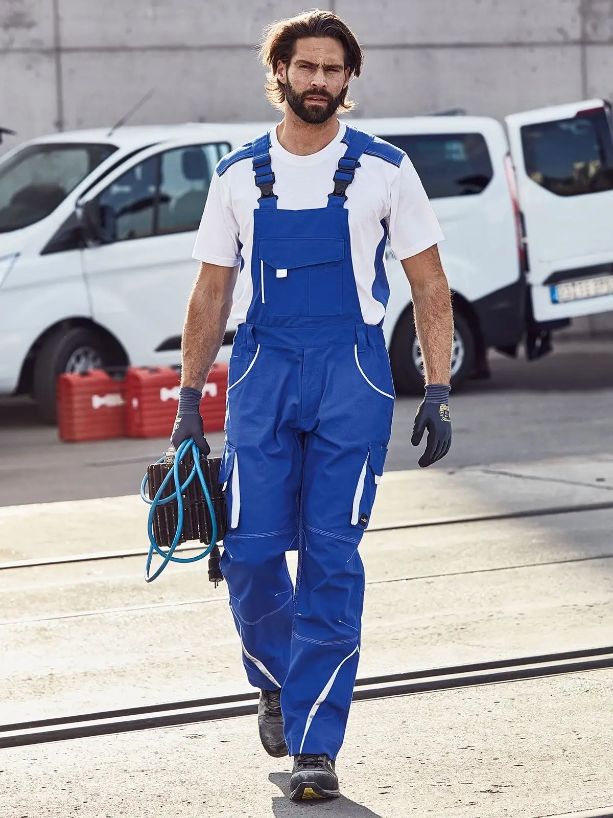 Immagine Workwear Pants with Bib - Color