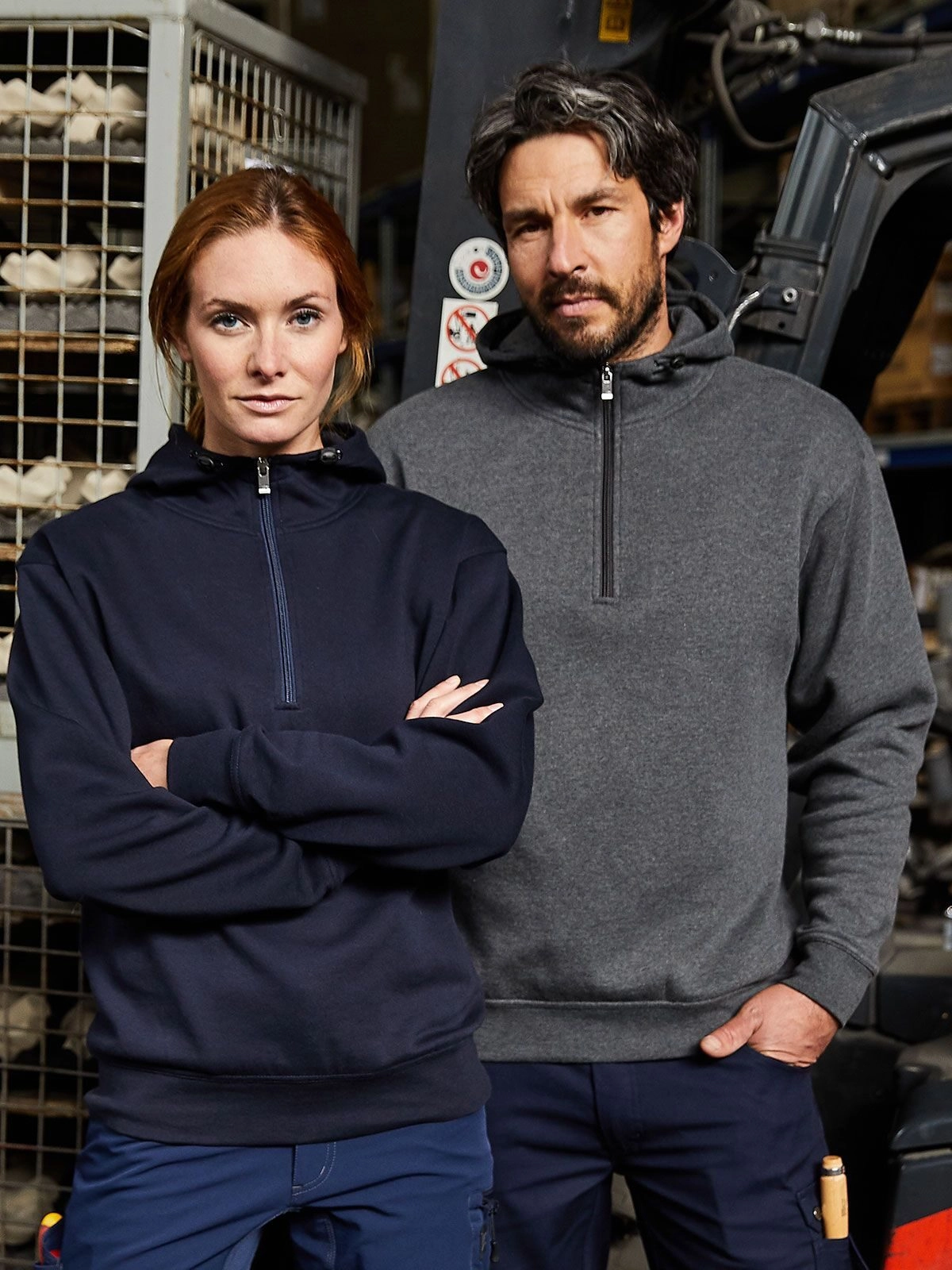 Immagine Bio Workwear Half Zip Hoody