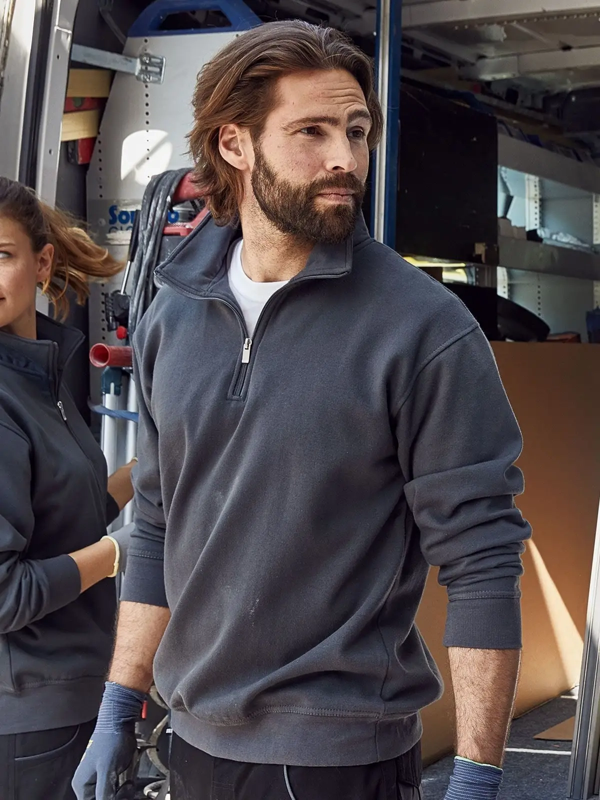 Immagine Workwear Half Zip Sweat