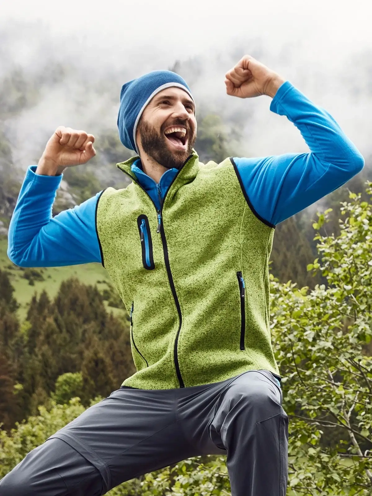 Immagine Men's Knitted Fleece Vest