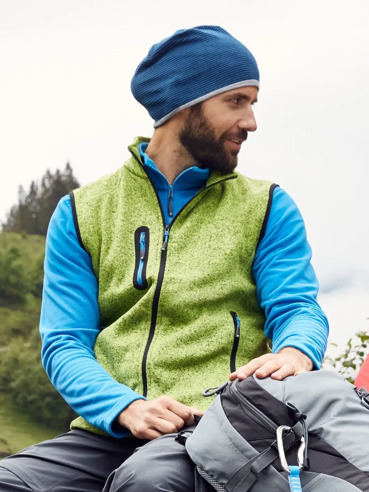 Immagine Men's Knitted Fleece Vest