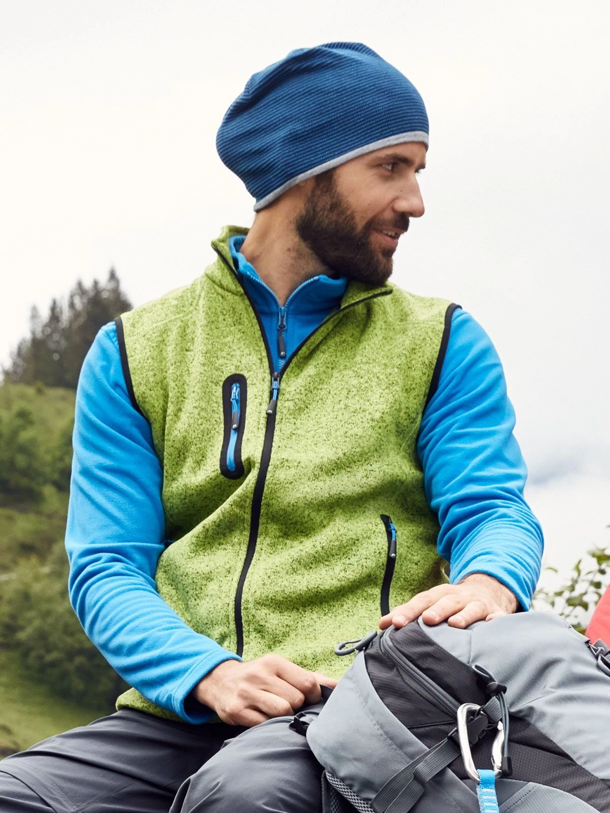 Immagine Men's Knitted Fleece Vest