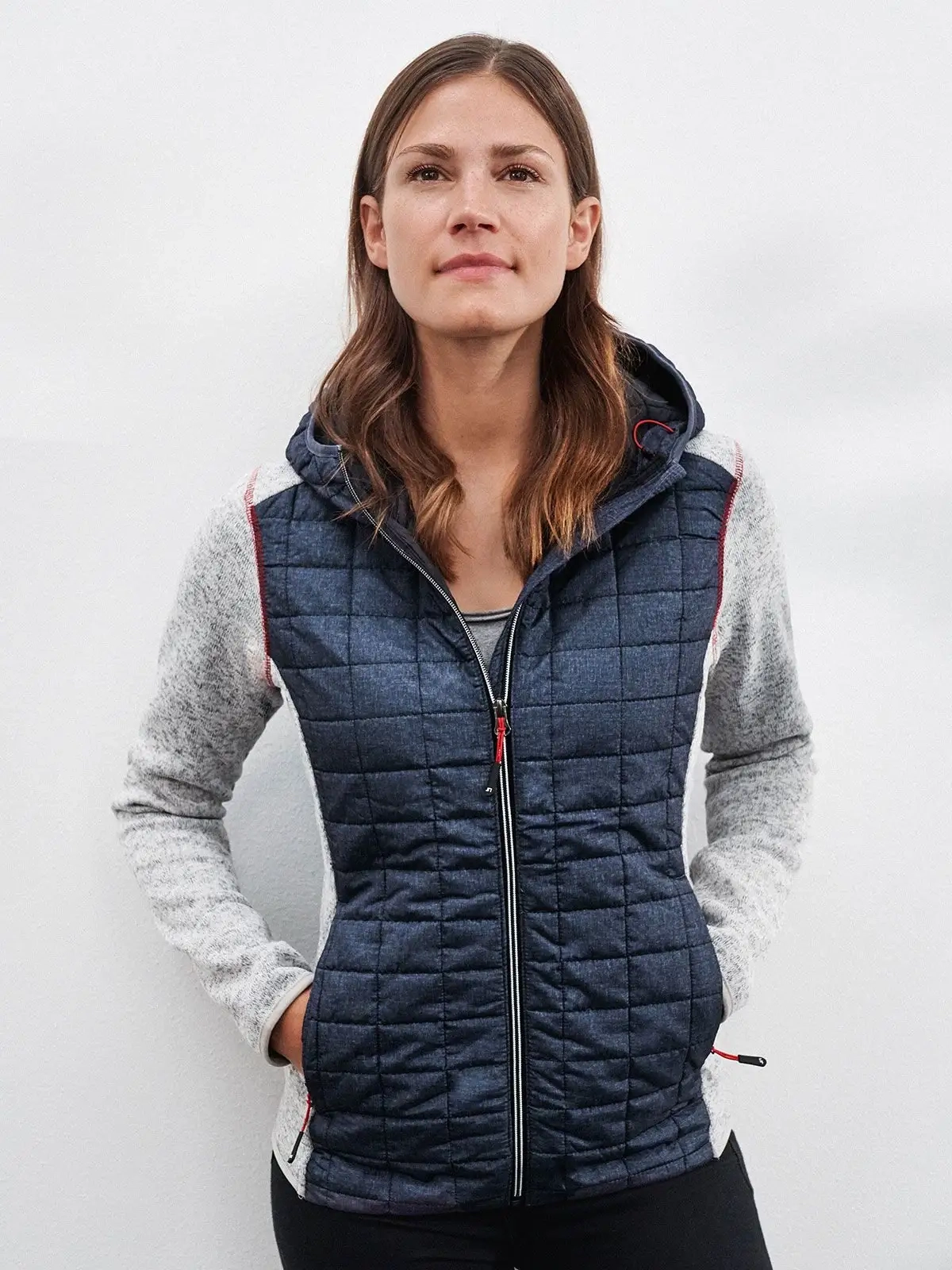 Immagine Ladies' Knitted Hybrid Jacket