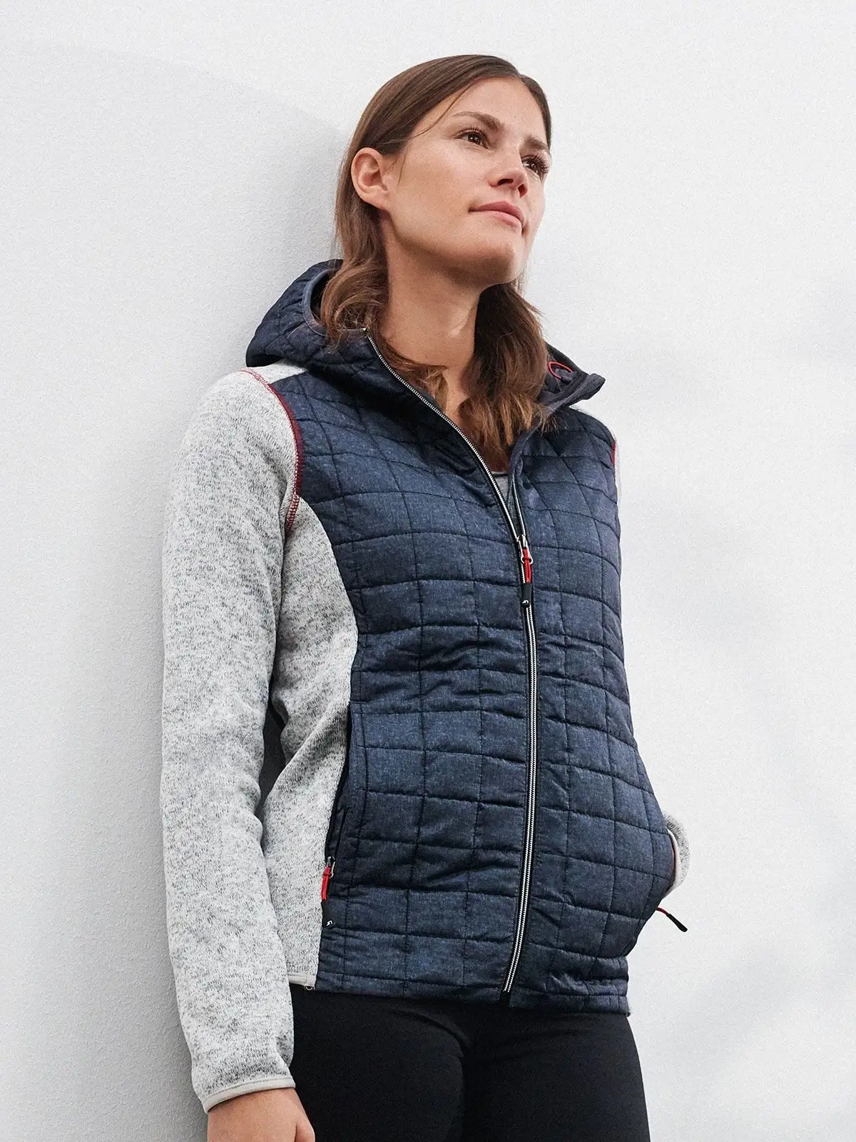 Immagine Ladies' Knitted Hybrid Jacket