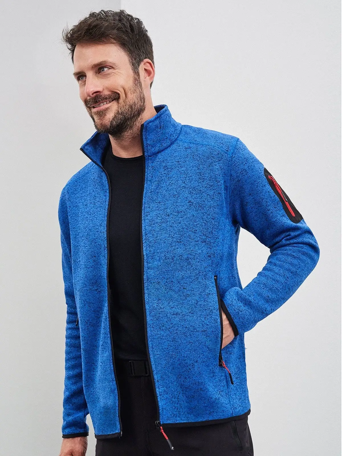 Immagine Men's Knitted Fleece Jacket