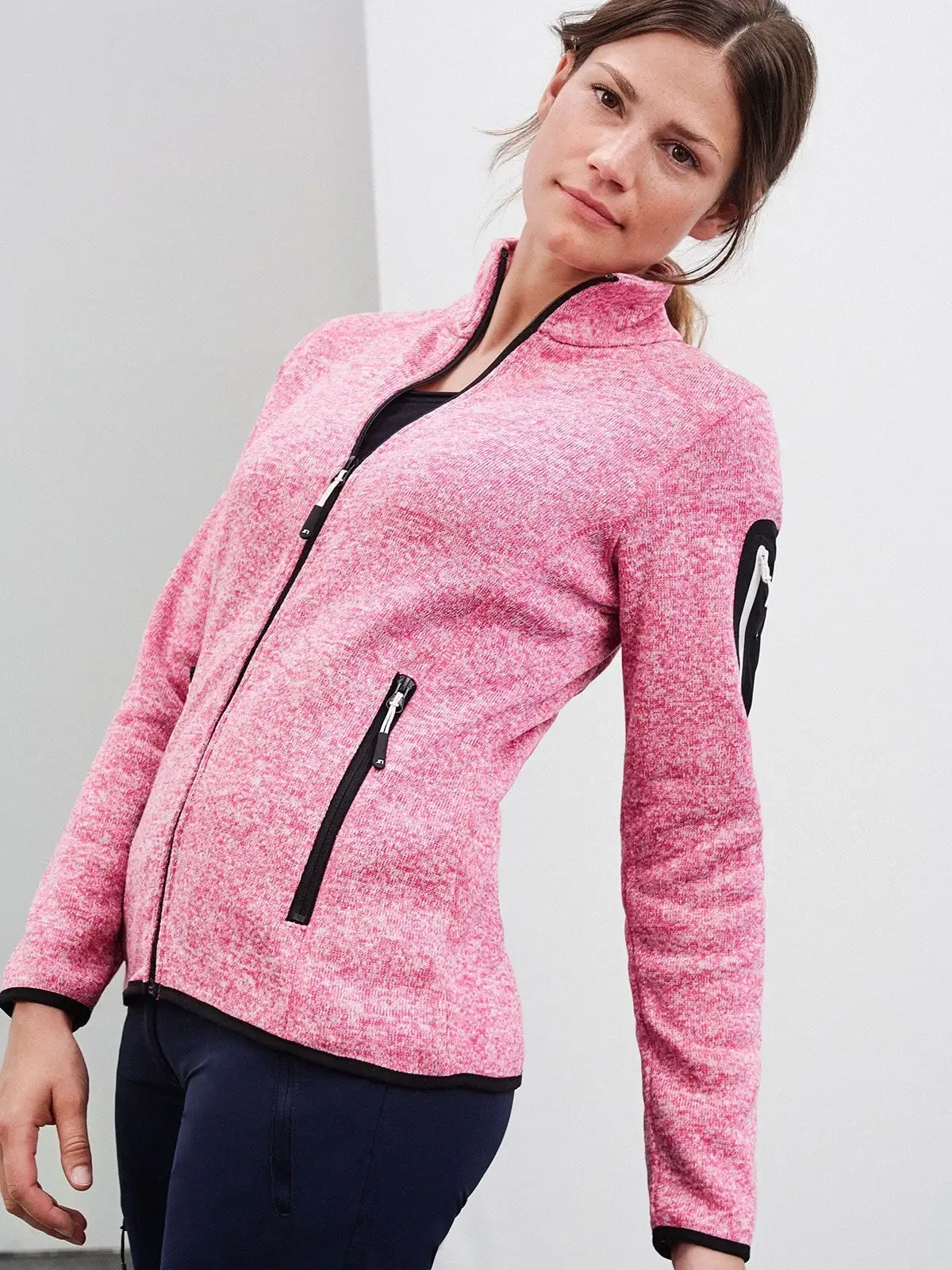 Immagine Ladies' Knitted Fleece Jacket