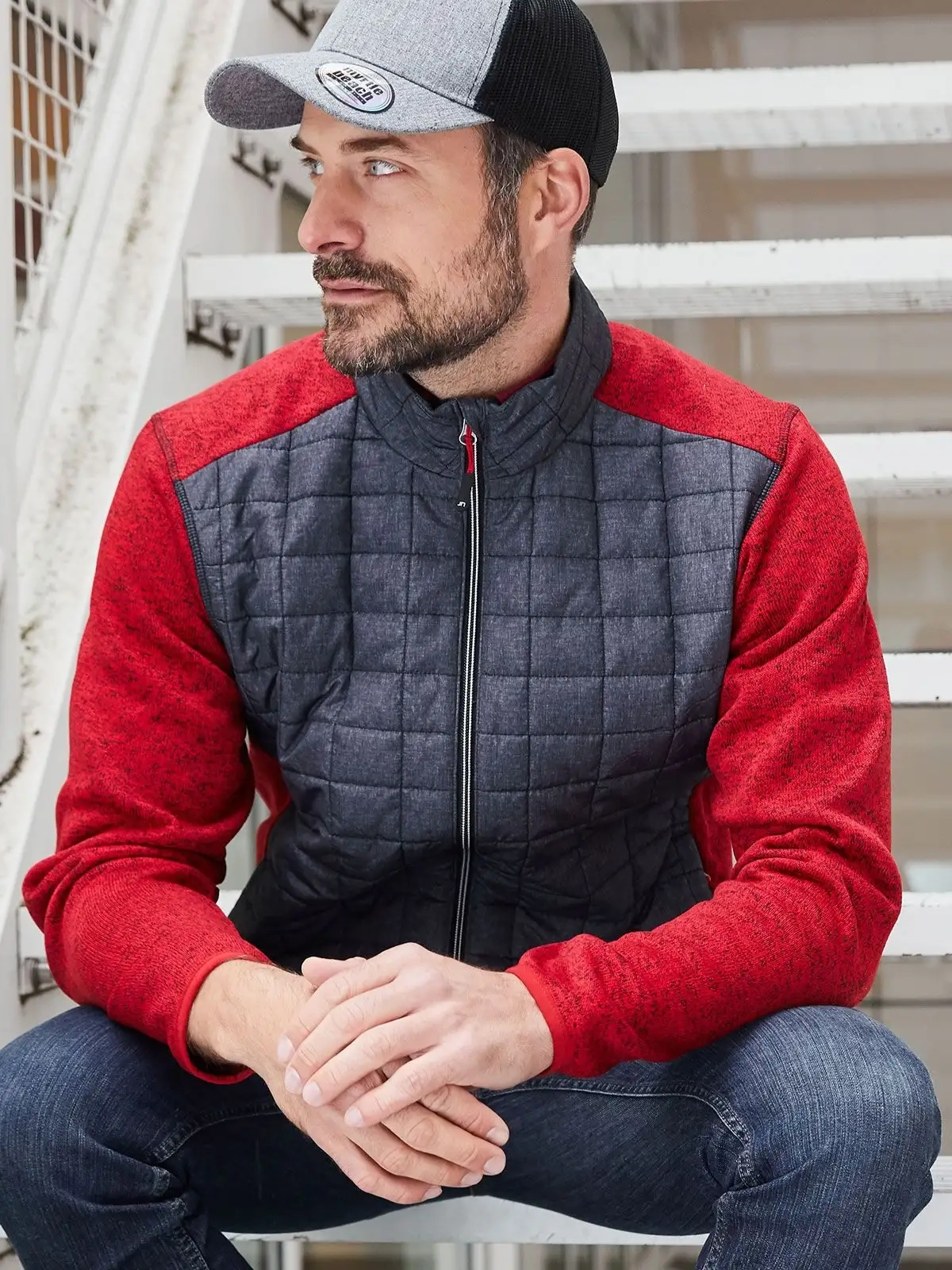 Immagine Men's Knitted Hybrid Jacket