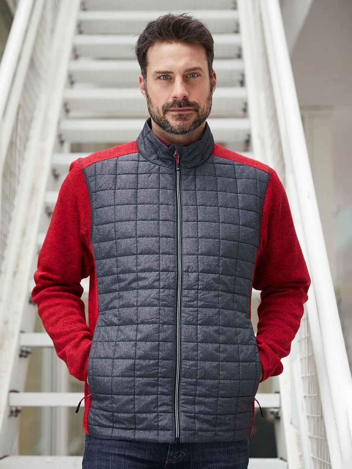 Immagine Men's Knitted Hybrid Jacket