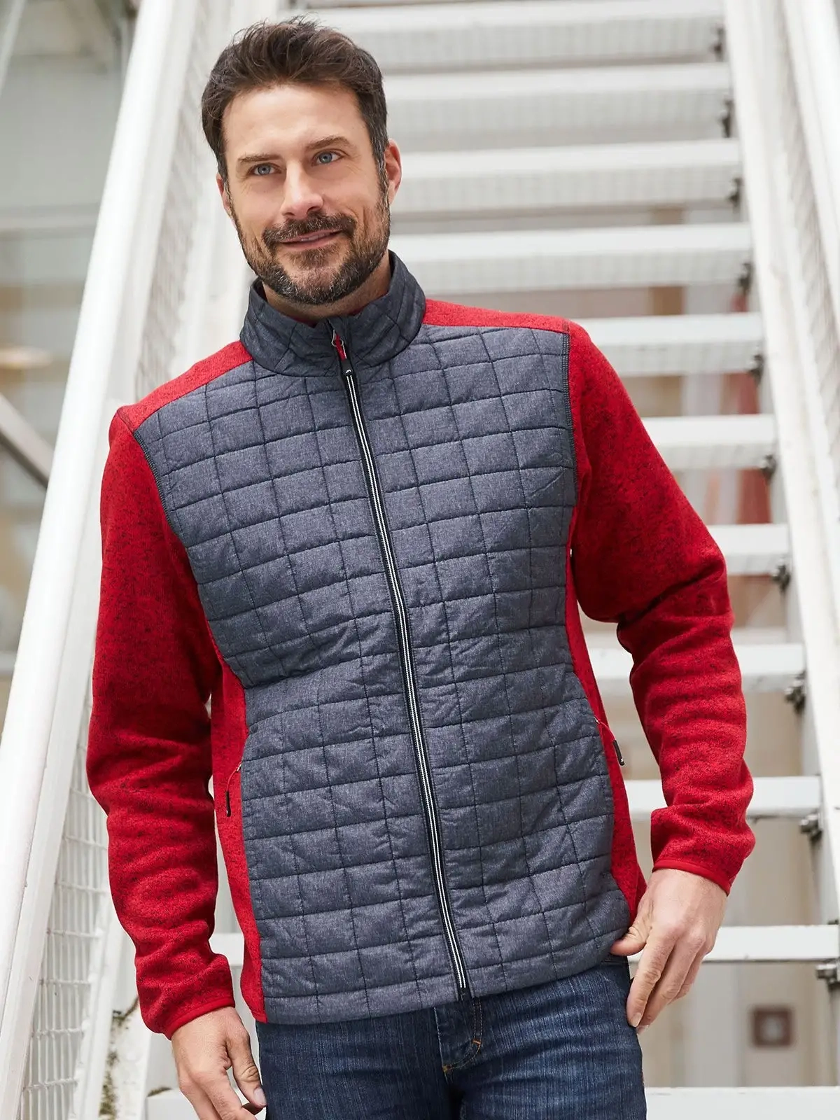 Immagine Men's Knitted Hybrid Jacket